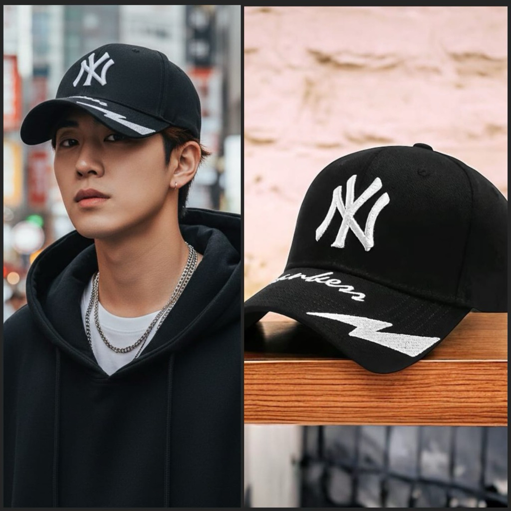 topi NY basebal cewe cowo premium kekinian