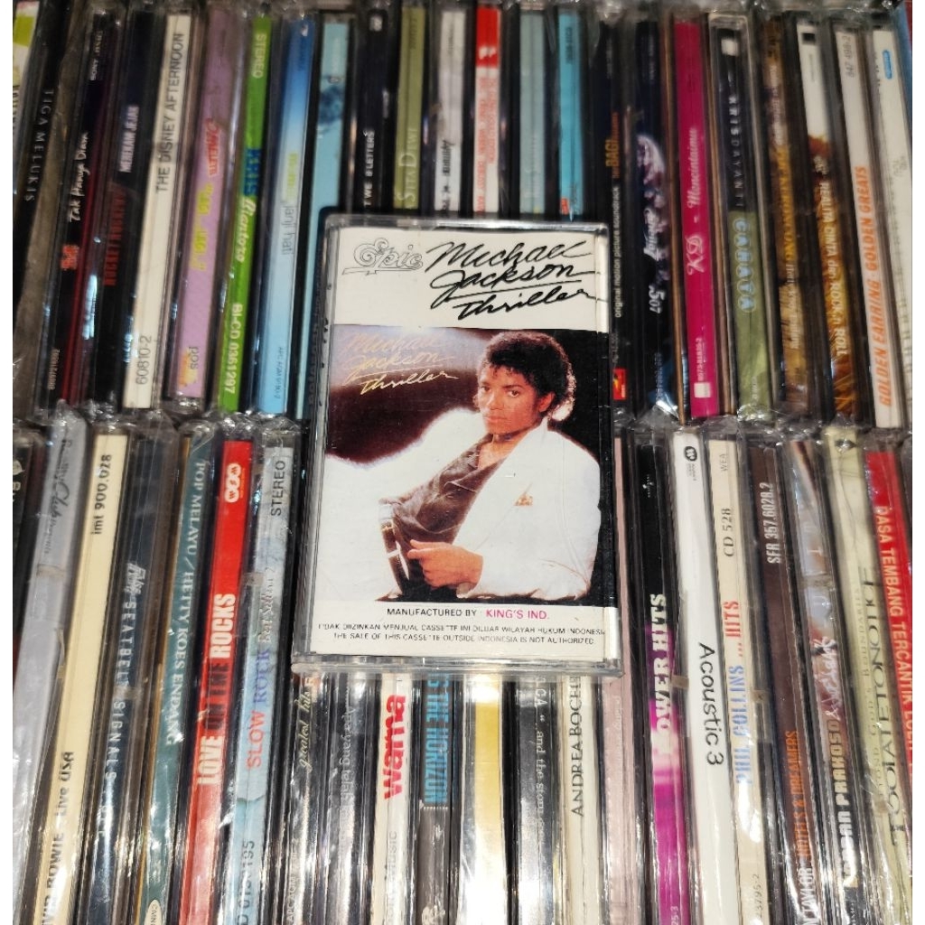 Kaset Michael Jackson - Thriller Hits Singles The Girl Is Mine, Beat It