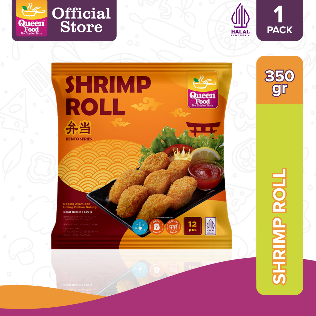 Queen Food - Shrimp Roll Bento 12pcs - Frozen Food