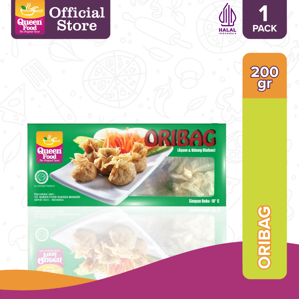 Queen Food - Ekado / Oribag 200g - Frozen Food