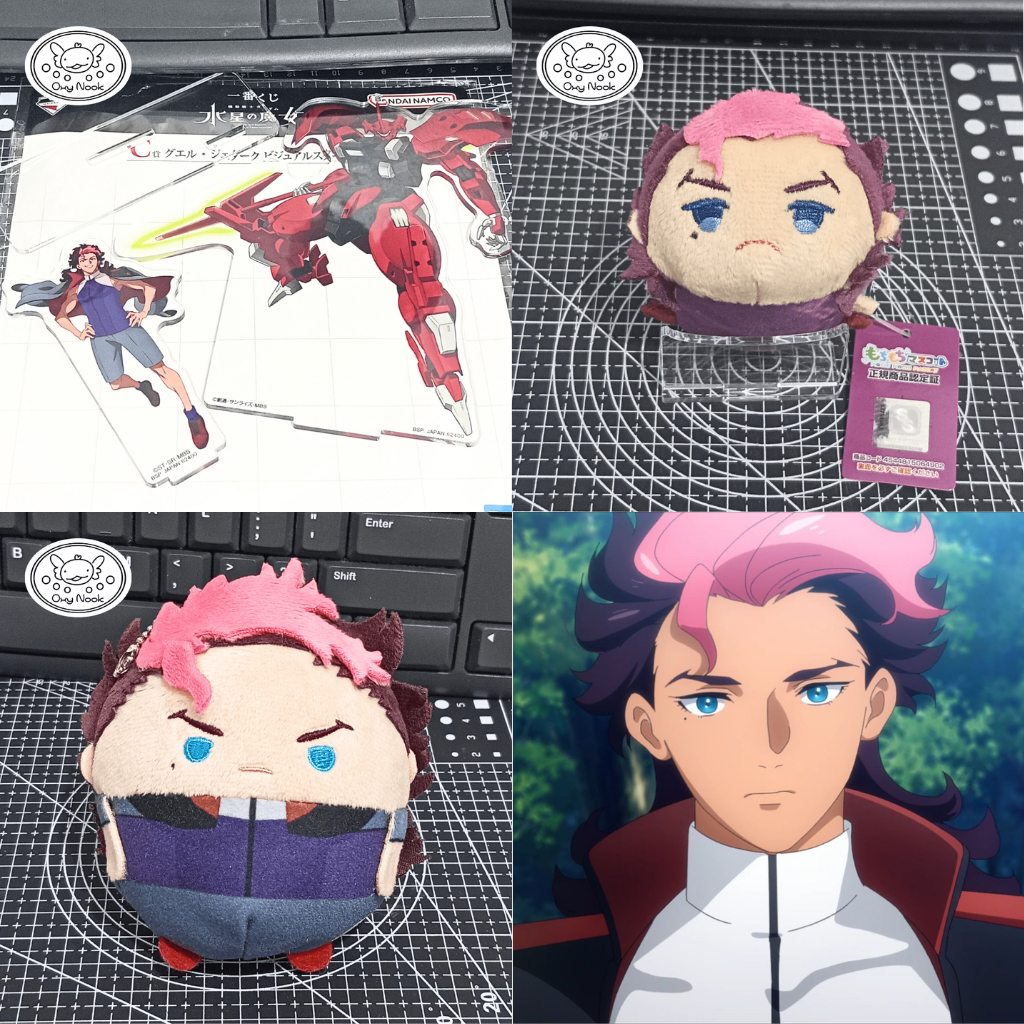 MobileSuit Gundam The Witch from Mercury Official Merch Acrylic, Fuwa, Mochi & TeteColle Guel Jeturk