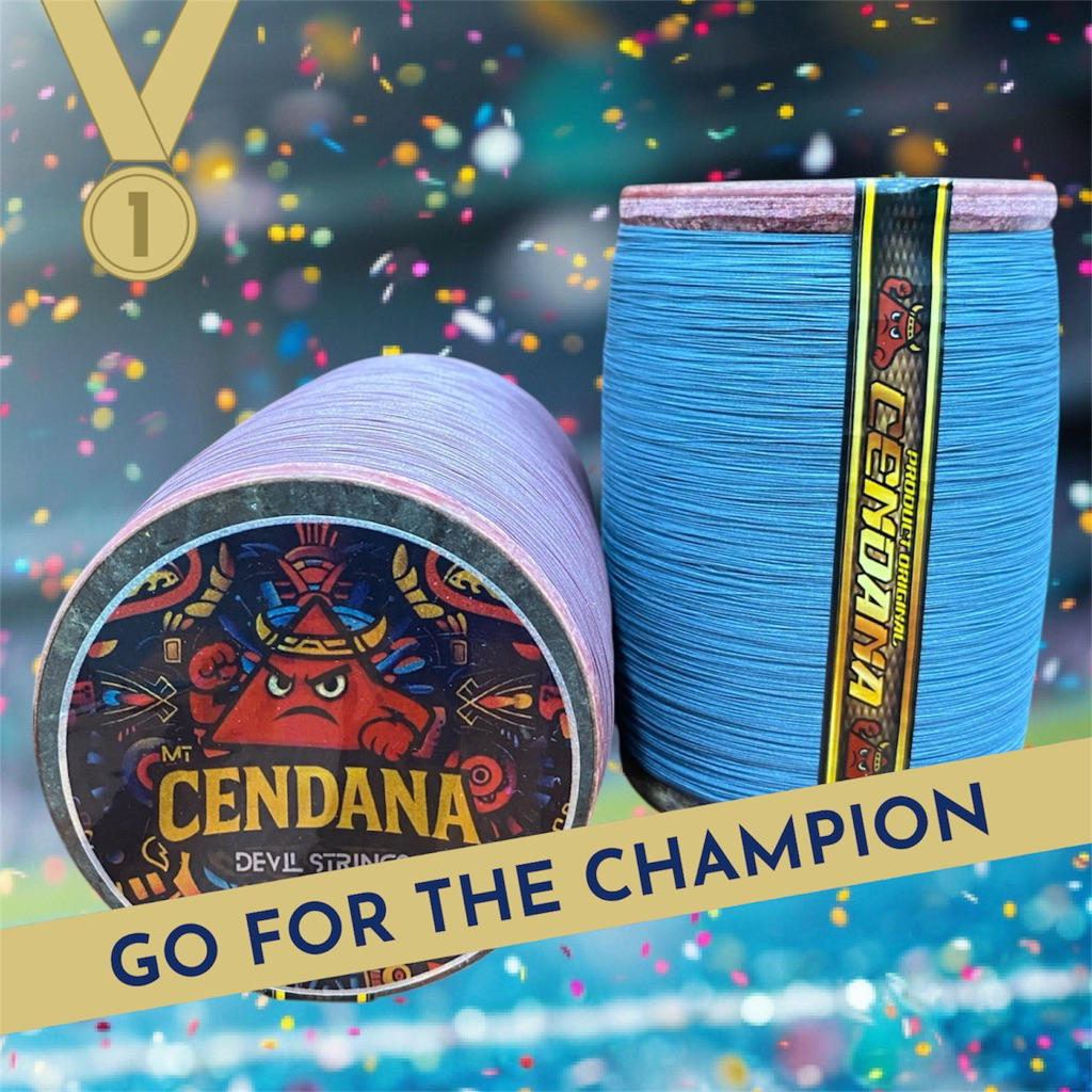 Gelasan Matot Abu Cendana Devil String 6000 yard 0.18/0.20 Tajam dan Keras