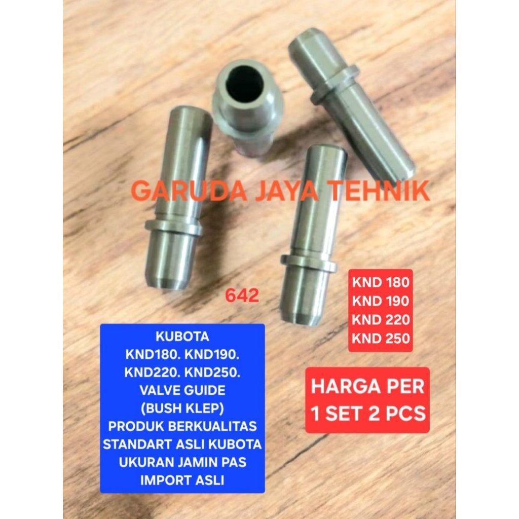 Bush klep bosh klep bos klep valve guide kubota KND180 KND190 KND220 KND250 Produk berkualiatas impo