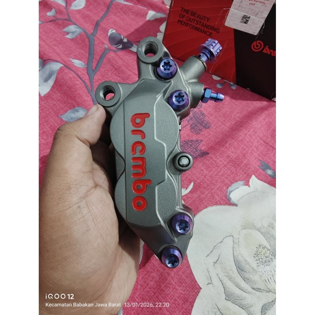 kaliper brembo 4 piston kiri original