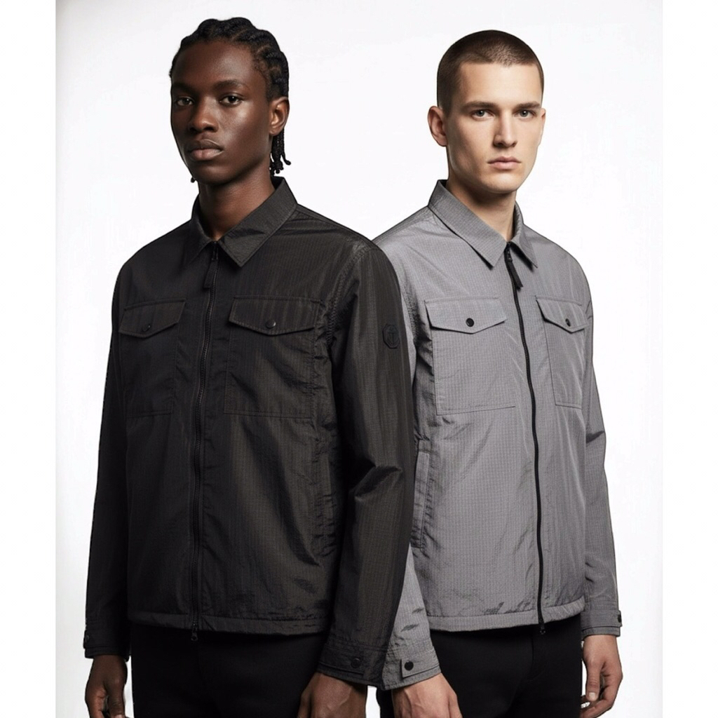 Jacket / Jaket Overshirt Nylon Winter ‘26-‘001 Black-Grey Series From Quattordici