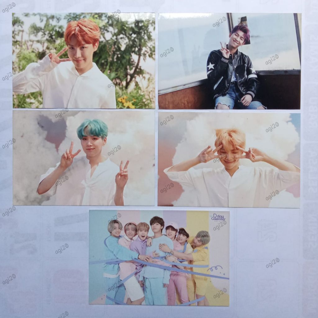 [TAKE ALL] postcard oneul bts j-hope RM Suga awan