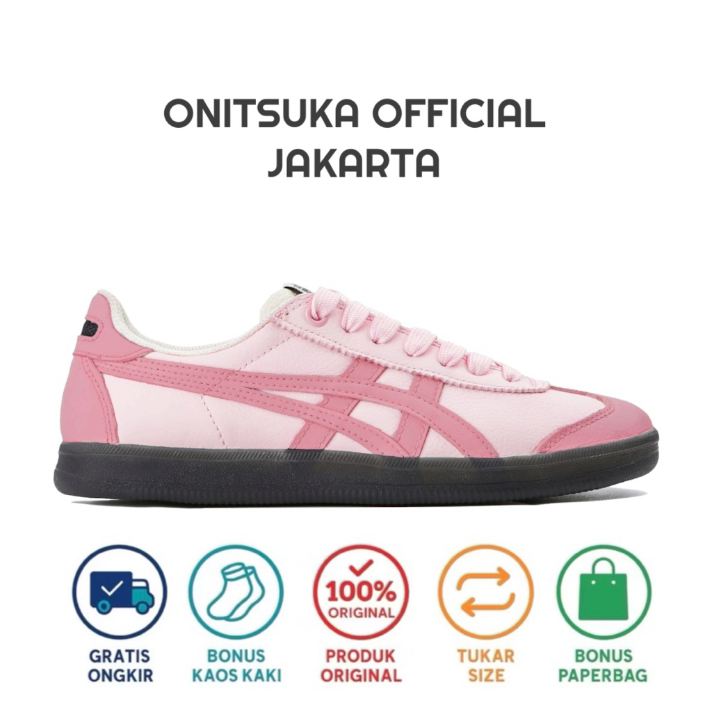 Sepatu Sneakers Wanita Onitsuka Tiger Tokuten Pastel Pink