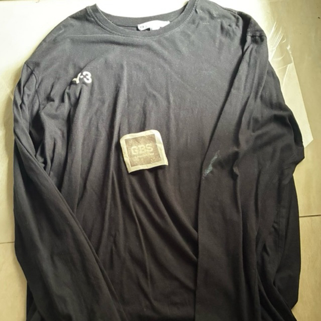 Y3 Yohji Yamamoto Long Sleeve T Shirt Black U GFX LS TEE