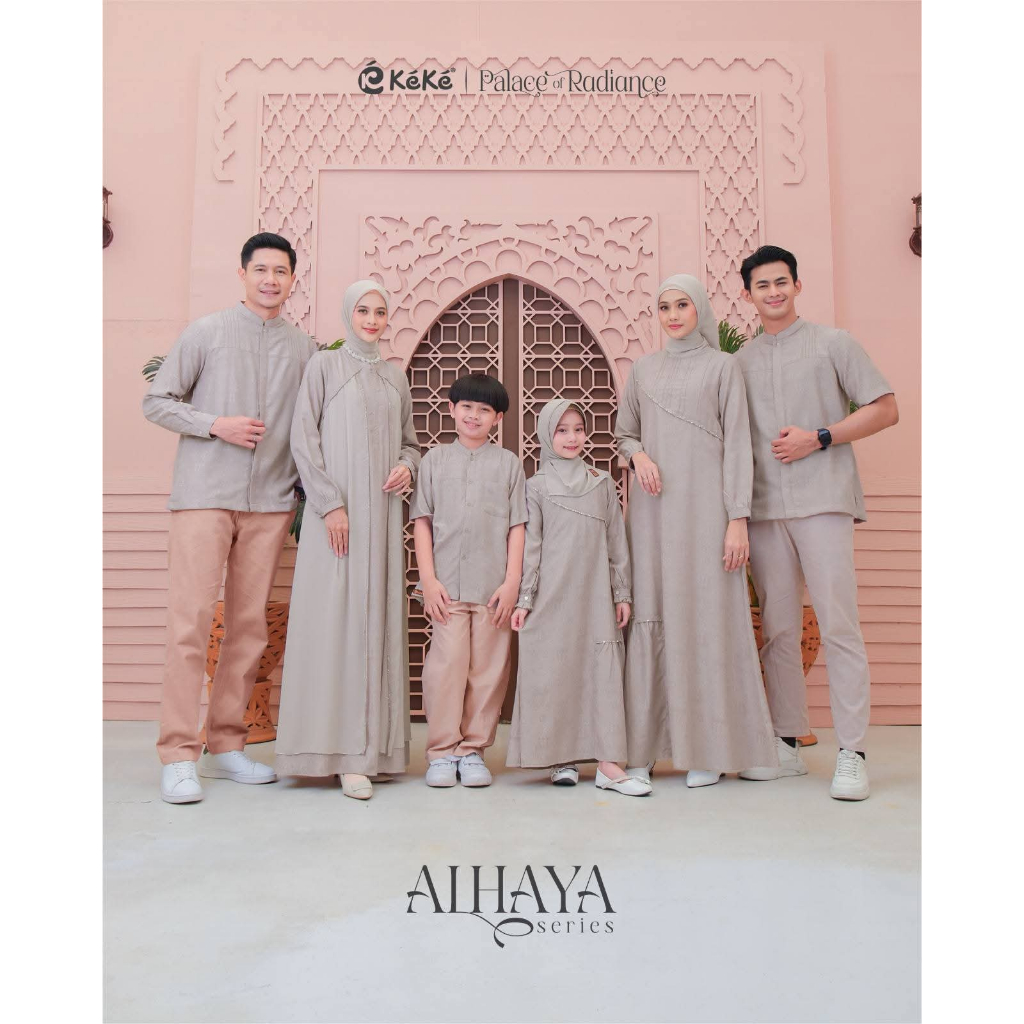 SARIMBIT ALHAYA KHAKI - SARIMBIT KEKE TERBARU - SERIES ALHAYA - COUPLE KELUARGA