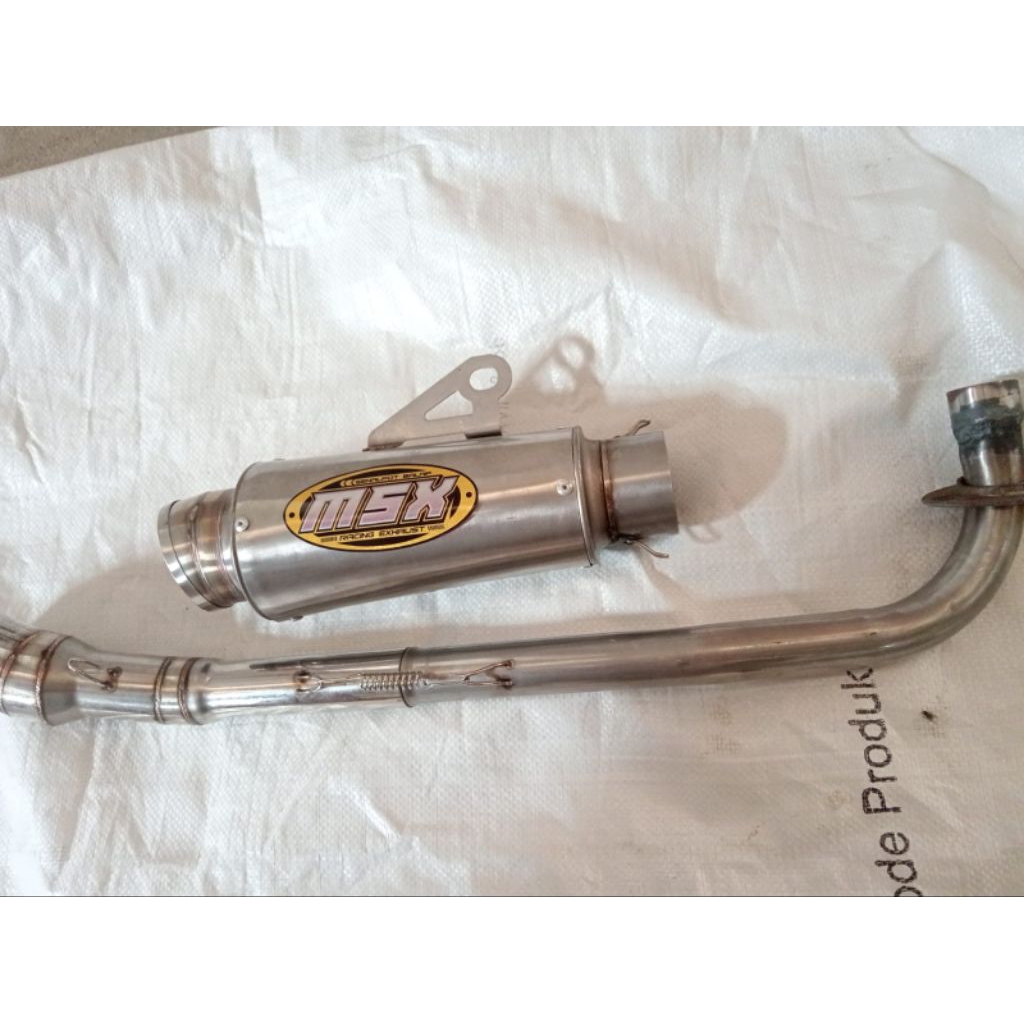 knalpot original msx full set dos Vega Jupiter Z1 Revo grand karisma Shogun senash Blade Supra C70 d