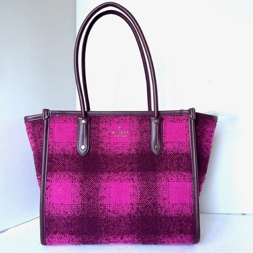 TAS TOTE KS ELLA TOTE LARGE ZIP DEEP BERRY MULTI