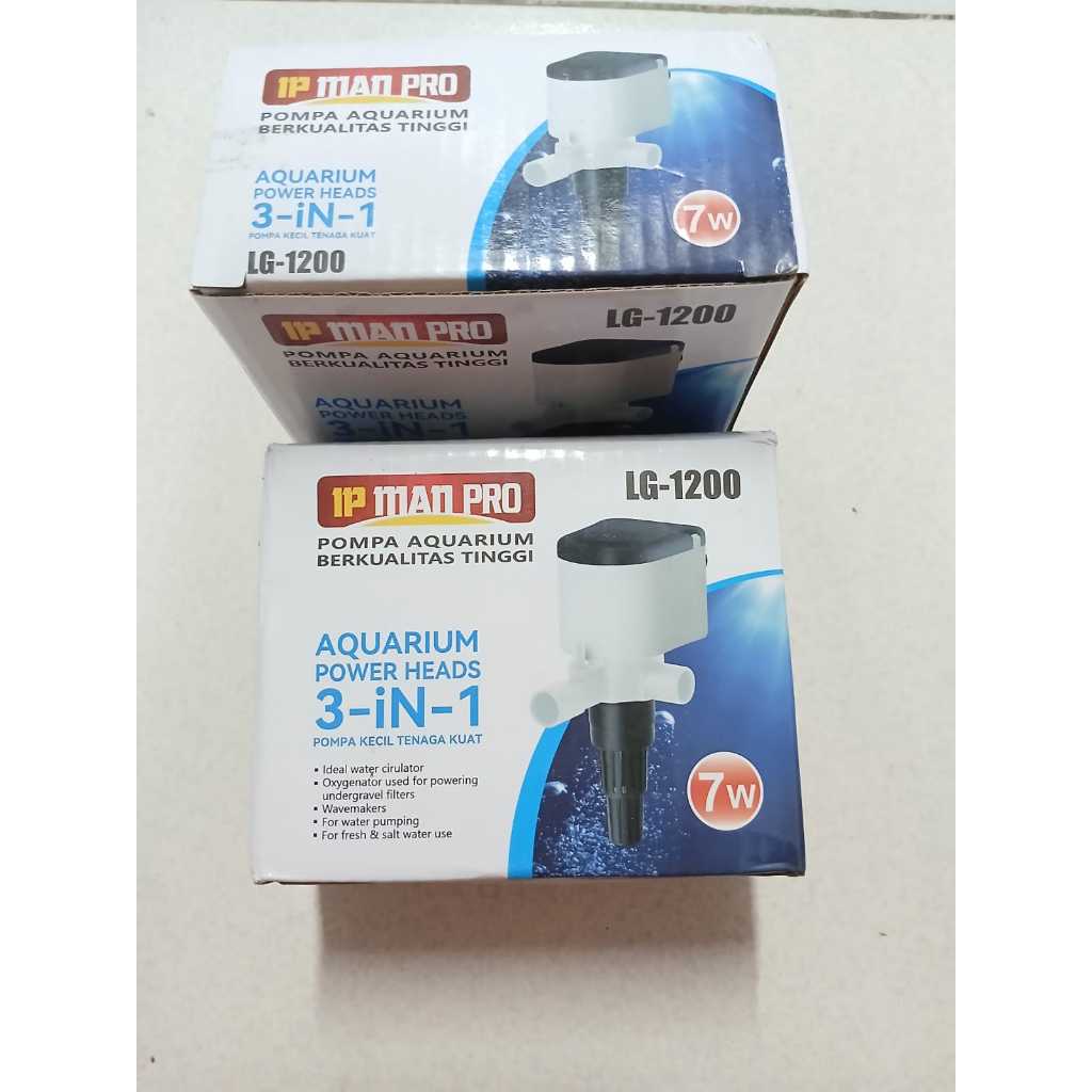 Pompa Air Aquarium Low Watt 1000L/H – IP MAN 1200 Filter & Aerator Akuarium Pompa Air Aquarium Mini 
