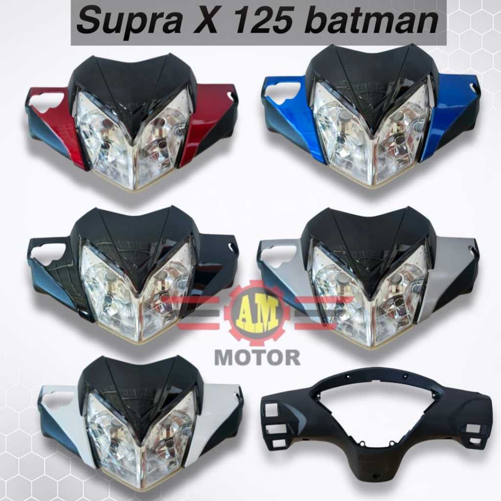 Batok 1 Set Supra x 125 BATMAN Depan + Belakang + Reflektor