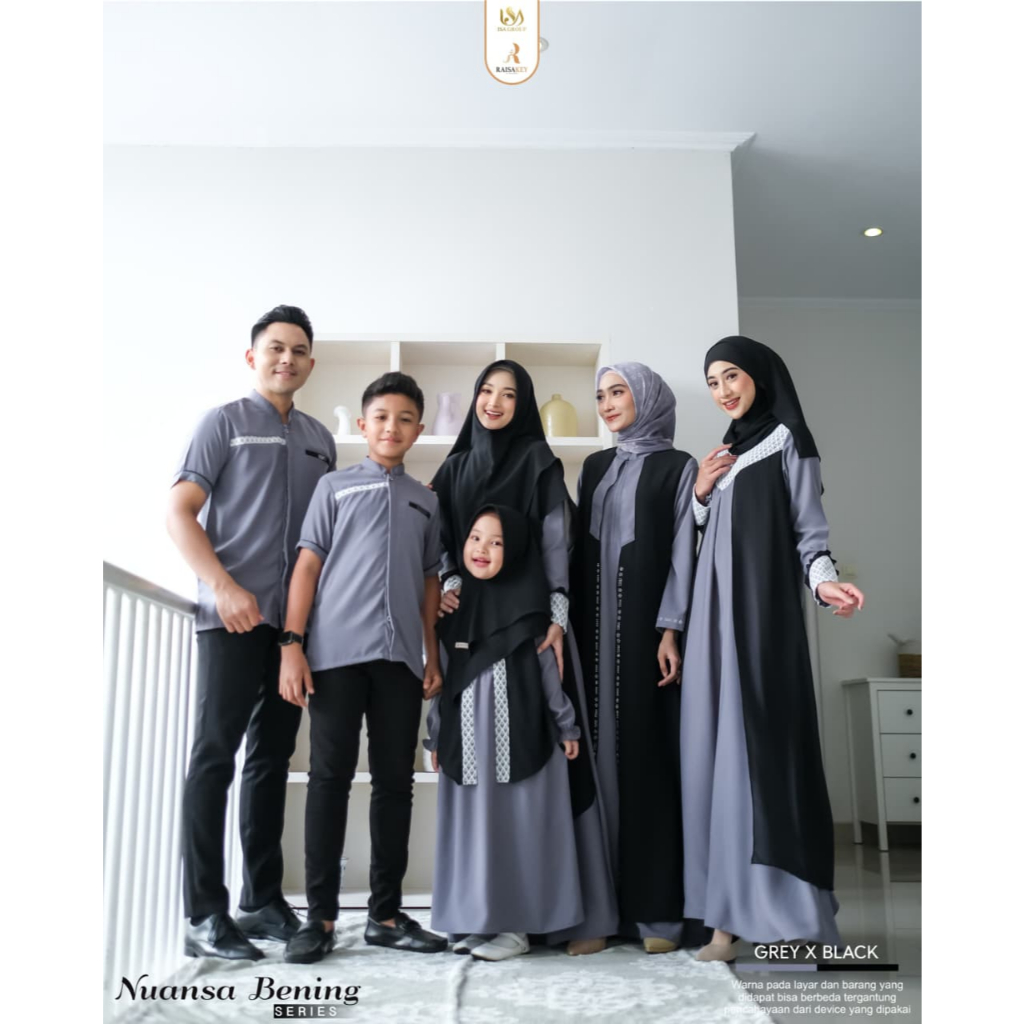 Sarimbit Nuansa Bening Warna Grey x Black by Raisakey