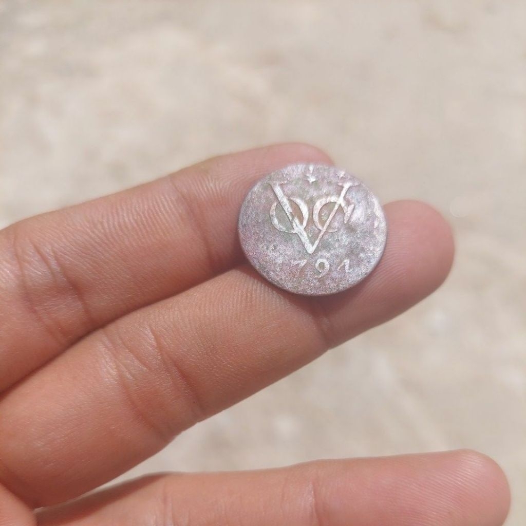 Koin kuno voc Gelderland 1794 fine vf