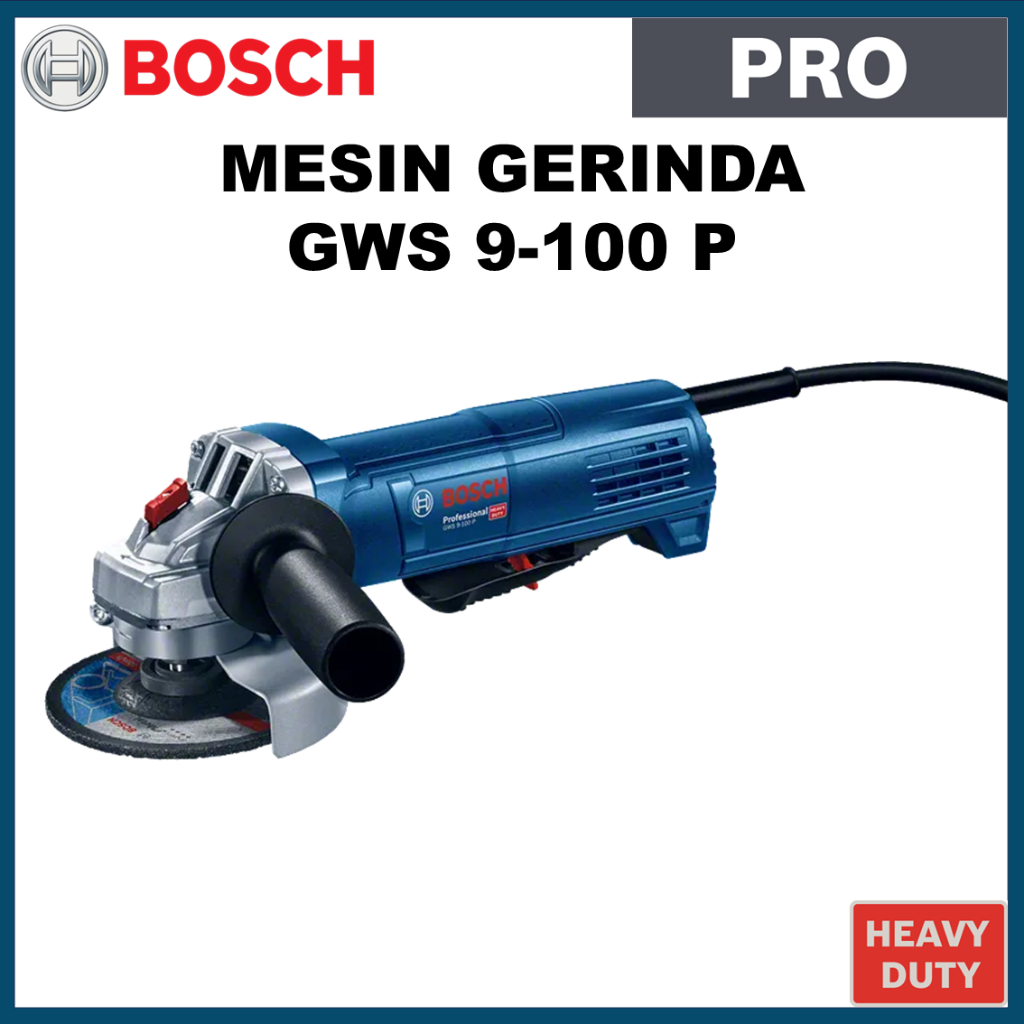 Mesin Gerinda BOSCH GWS 9-100 P | BOSCH PRO HEAVY DUTY GWS 9-100 P