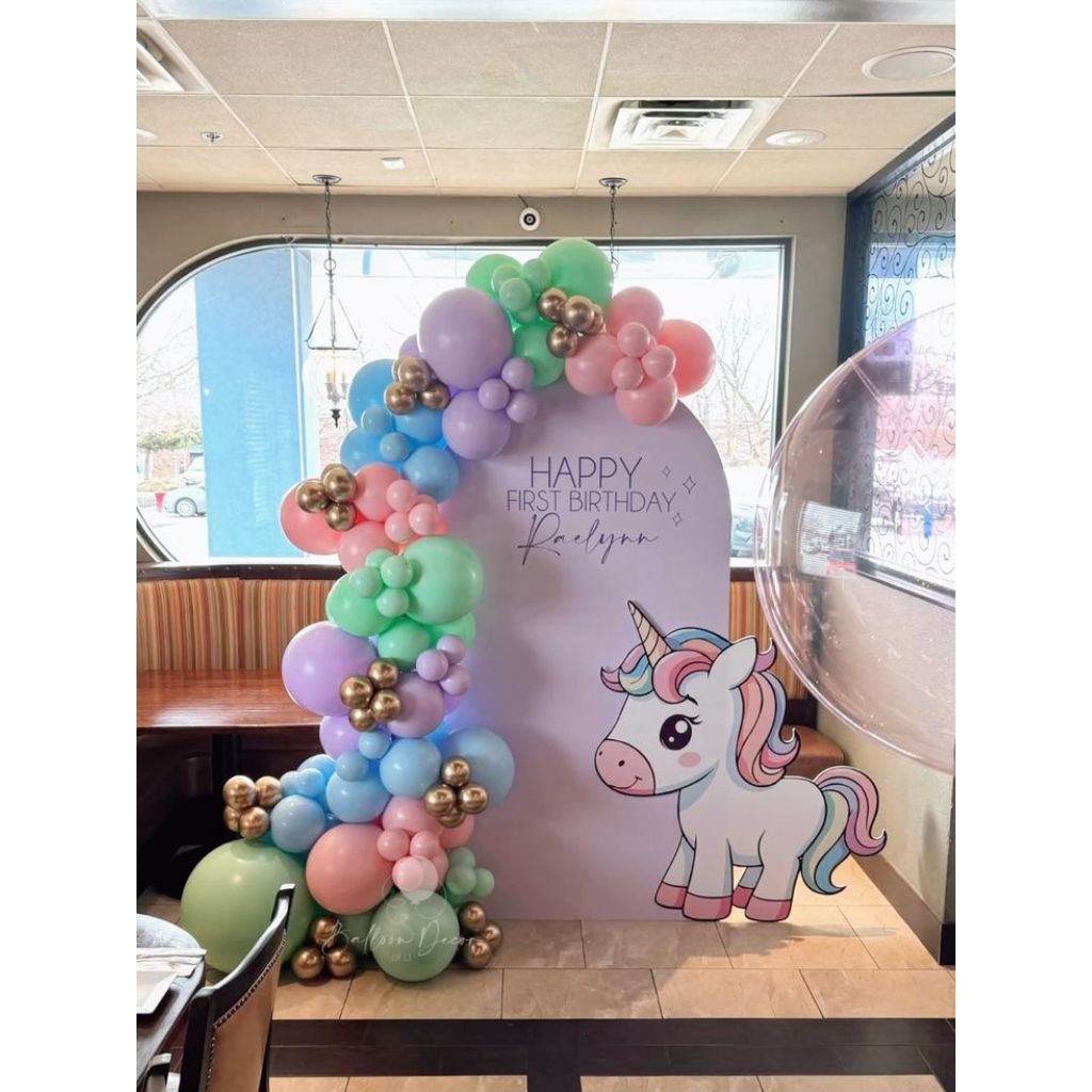 Dekorasi Ulangtahun/paket Backdrop Styrofoam+nama+karakter+Balon