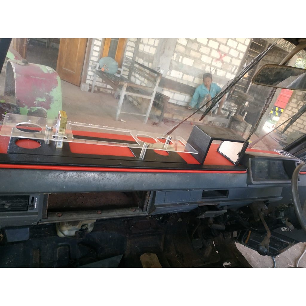 MINIBAR VARIASI DASBORD mobil pickup diesel mitsubishi L300 besar full