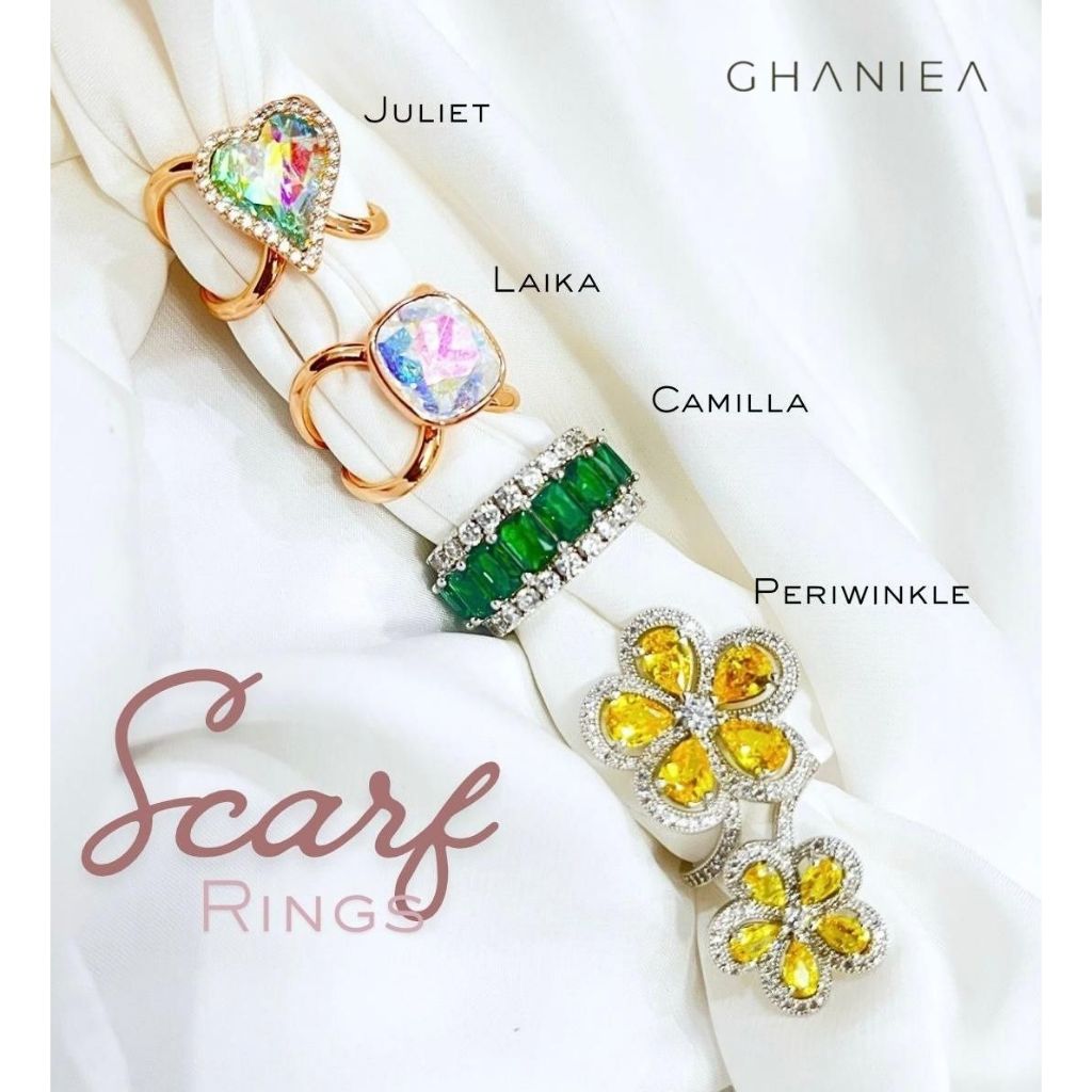 GHANIEA - Ring Brooch Swarovski/Ring Brooch/Ring Hijab/Brooch Hijab