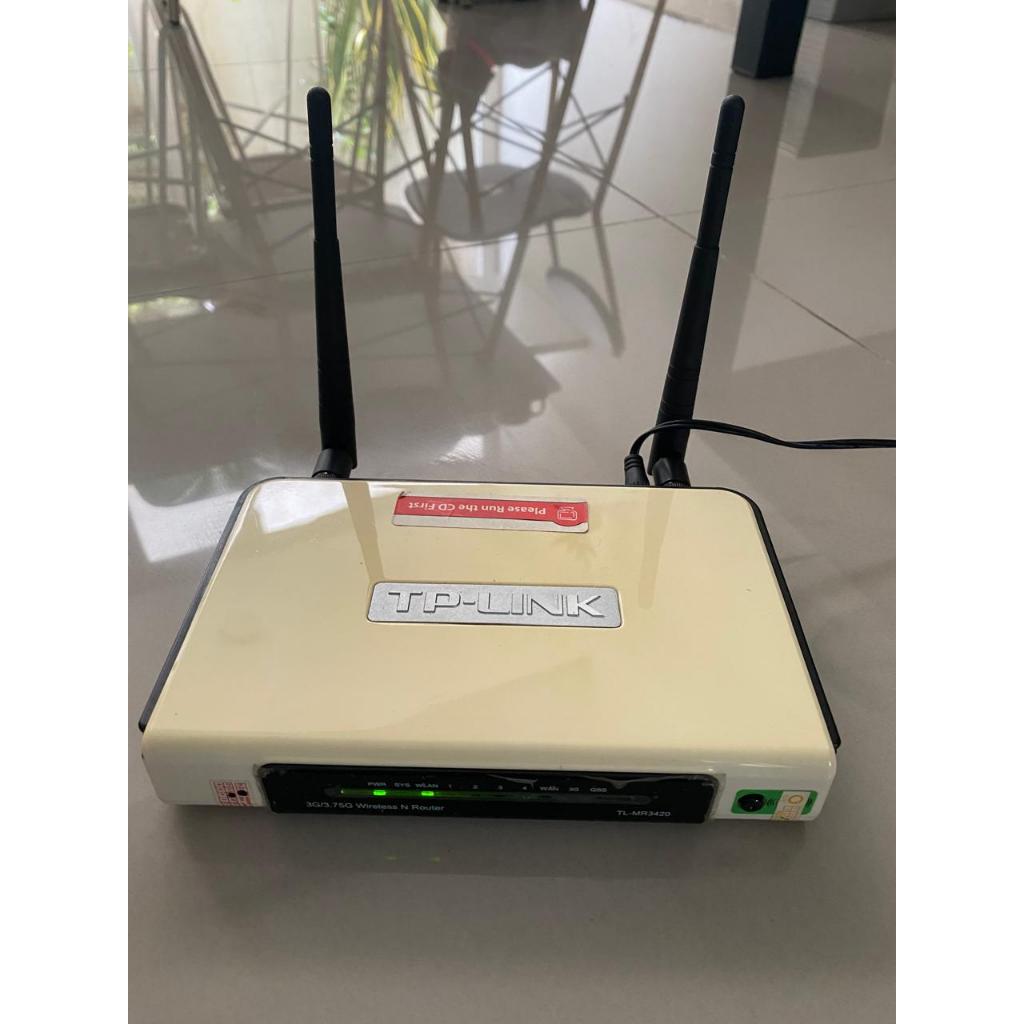 WIRELESS N ROUTER - TP LINK TL MR3420 – BEKAS