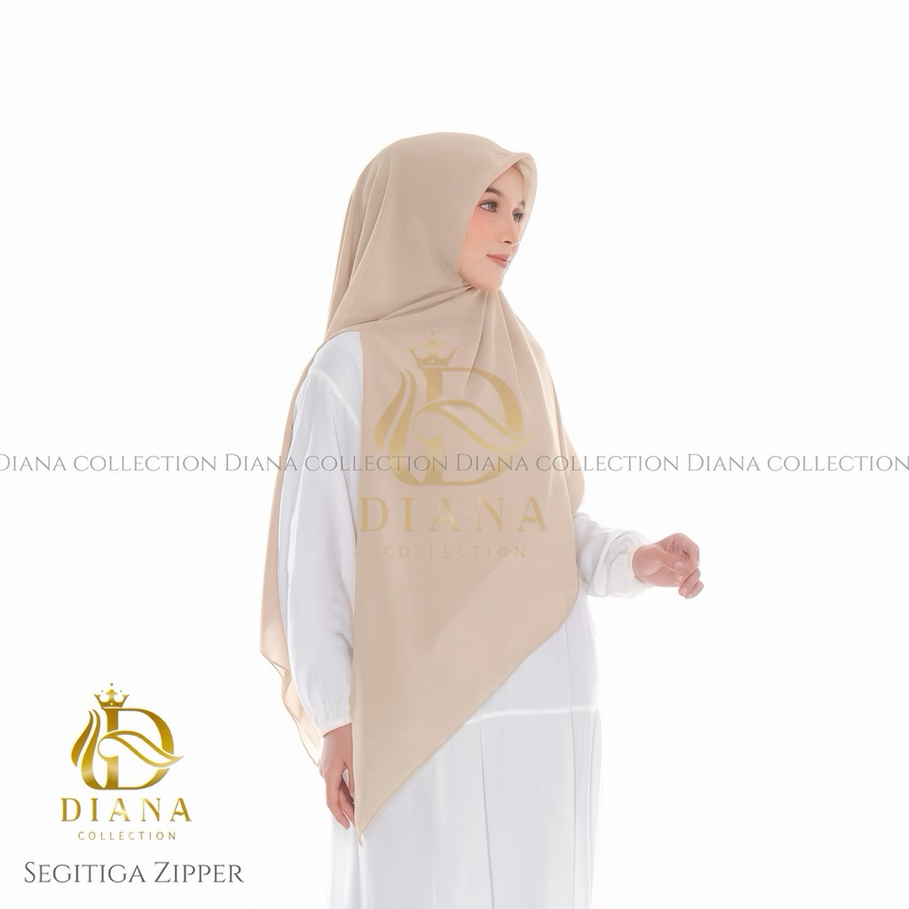 Hijab Syari Fatimah Khimar 2 Layer Kerudung Instan Jilbab instan Hijab Zipper Instan Jumbo Syari Res