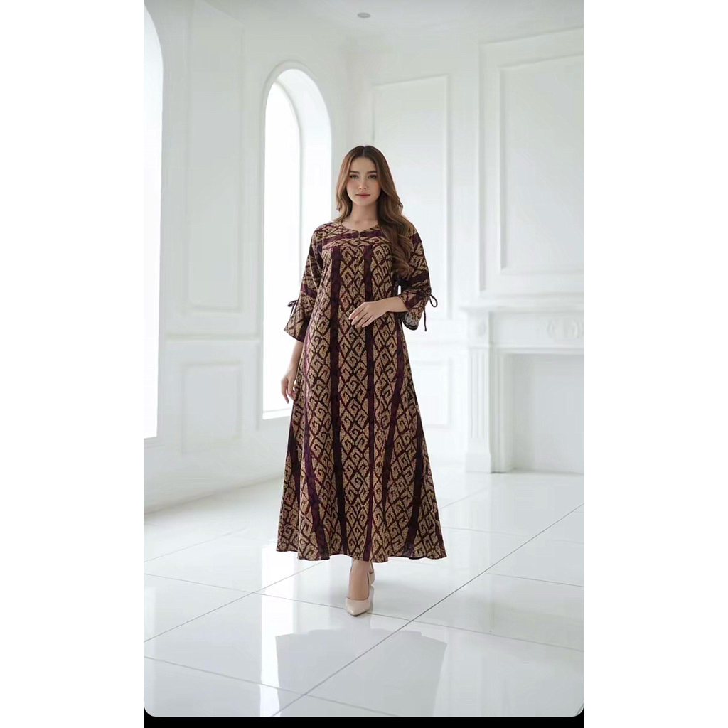 daster jenna dres label Rumina batik fashion_naffiss