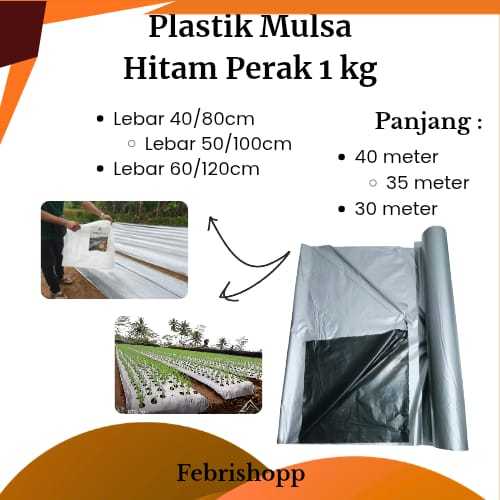 Plastik Mulsa Hitam Perak Nabila Plastik 1kg Kualitas Bagus