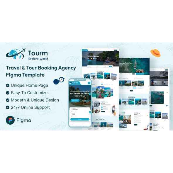 Tourm v2.4.0 – Travel & Tour Booking Agency WordPress Theme Theme Wordpress