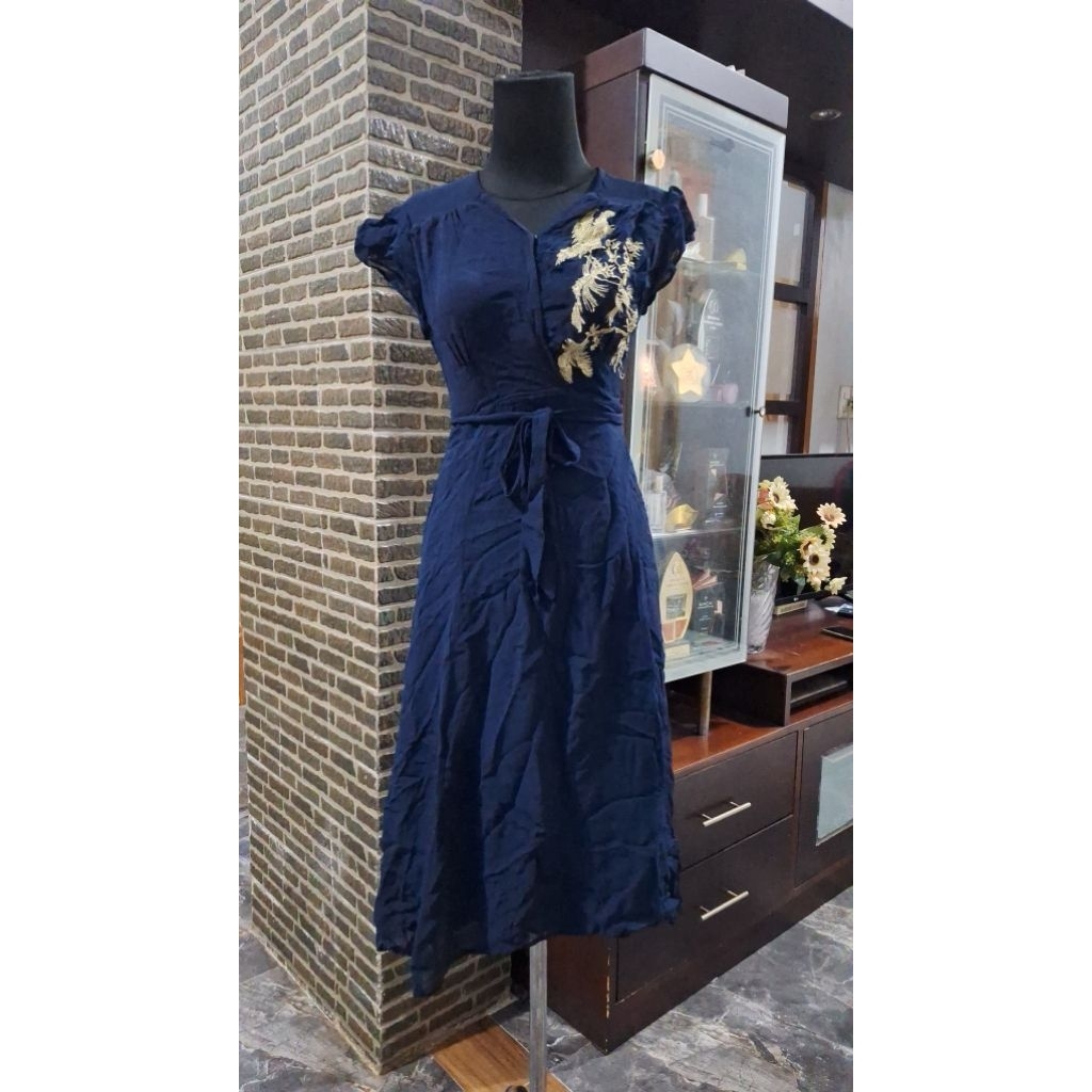 Dress sifon Mango/ Dress mango  kimono lilit