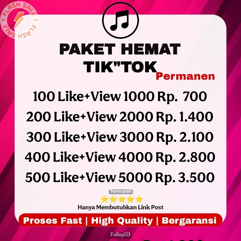 Tiktok Fyp Like View Permanent Proses Cepat Like Fyp Tiktok View Non Drop Proses Cepat Termurah