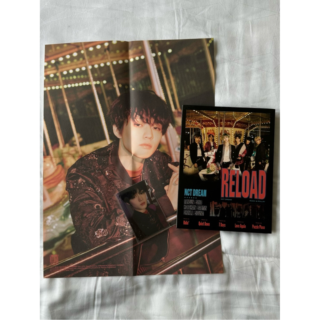 Album NCT DREAM reload ridin ver unsealed full set chenle pc poster