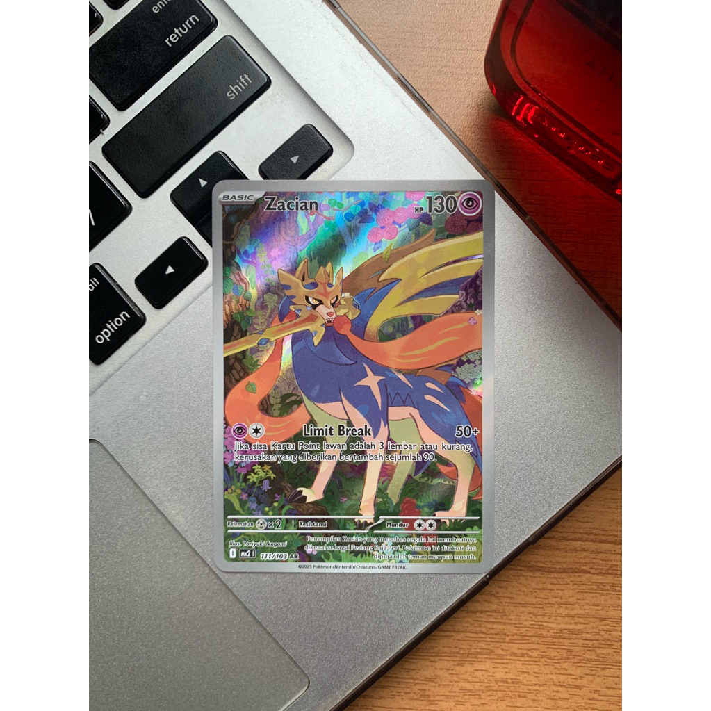 Zacian AR 111/103 MA2 Kobaran Biru - Pokemon Indonesia