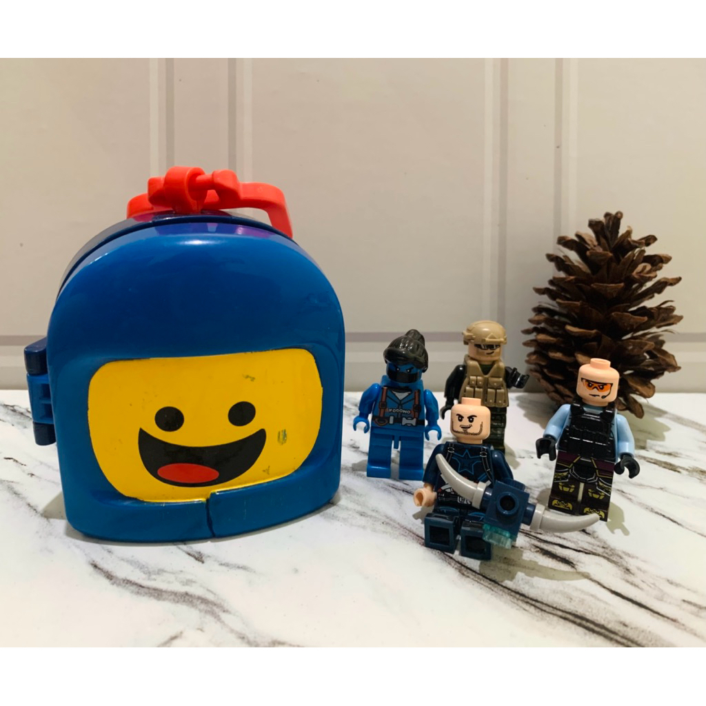 Lego miniatur lego case ganci keychain