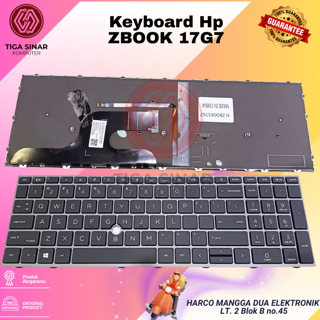 KEYBOARD HP ZBOOK 17G7 ZBOOK 17G8 ZBOOK Fury 17 G HP Zbook Fury 17 G7 G8 BACKLIGHT