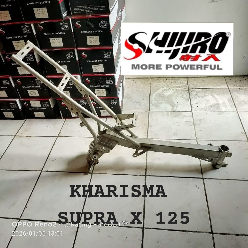 RANGKA FRAME DRAGBIKE SLEEP ENGINE BATANG SINGLE HONDA WAVE 125 SUPRA X 125 KHARISMA / KPH BY SHIJIR