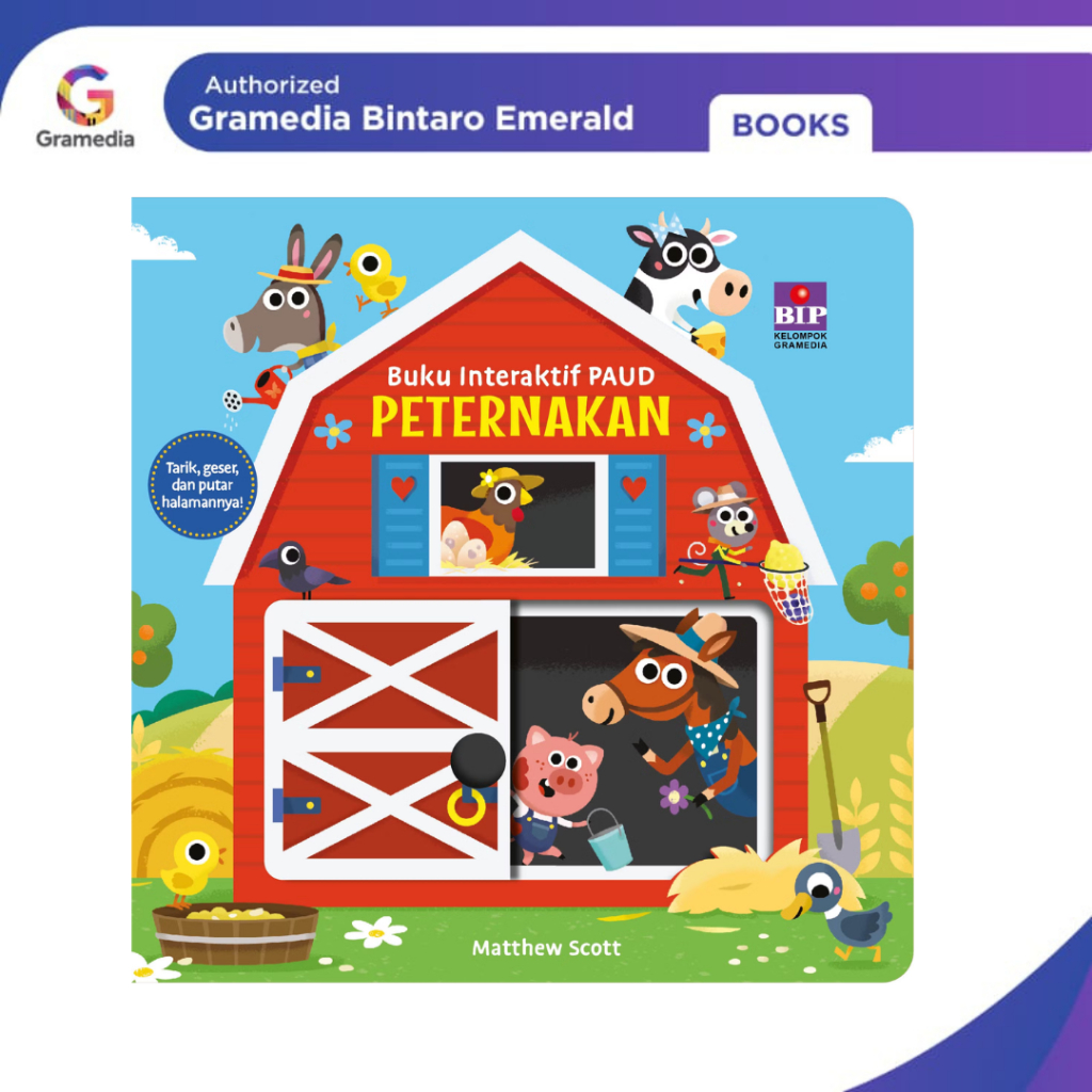 Gramedia Bintaro - Buku interaktif Paud: Peternakan