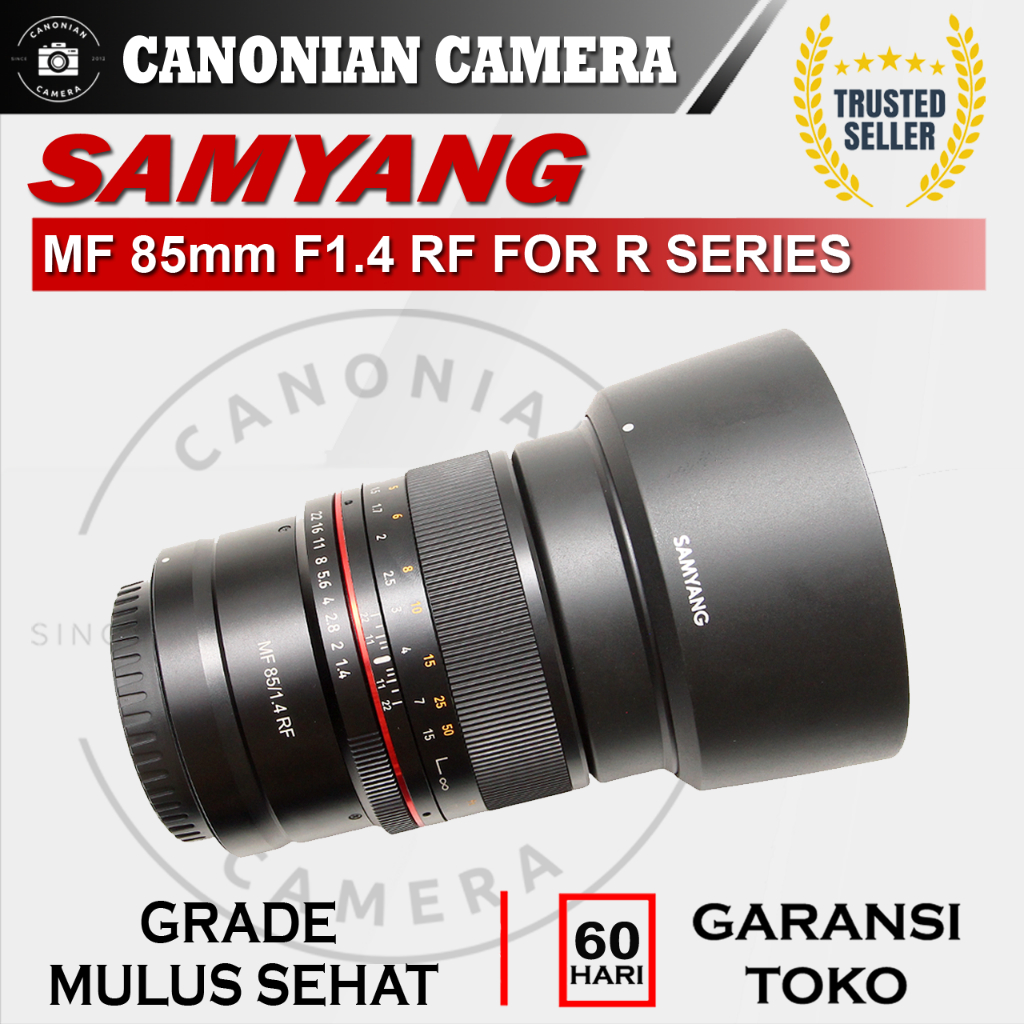 Lensa Samyang MF 85mm F1.4 RF For Canon R Series