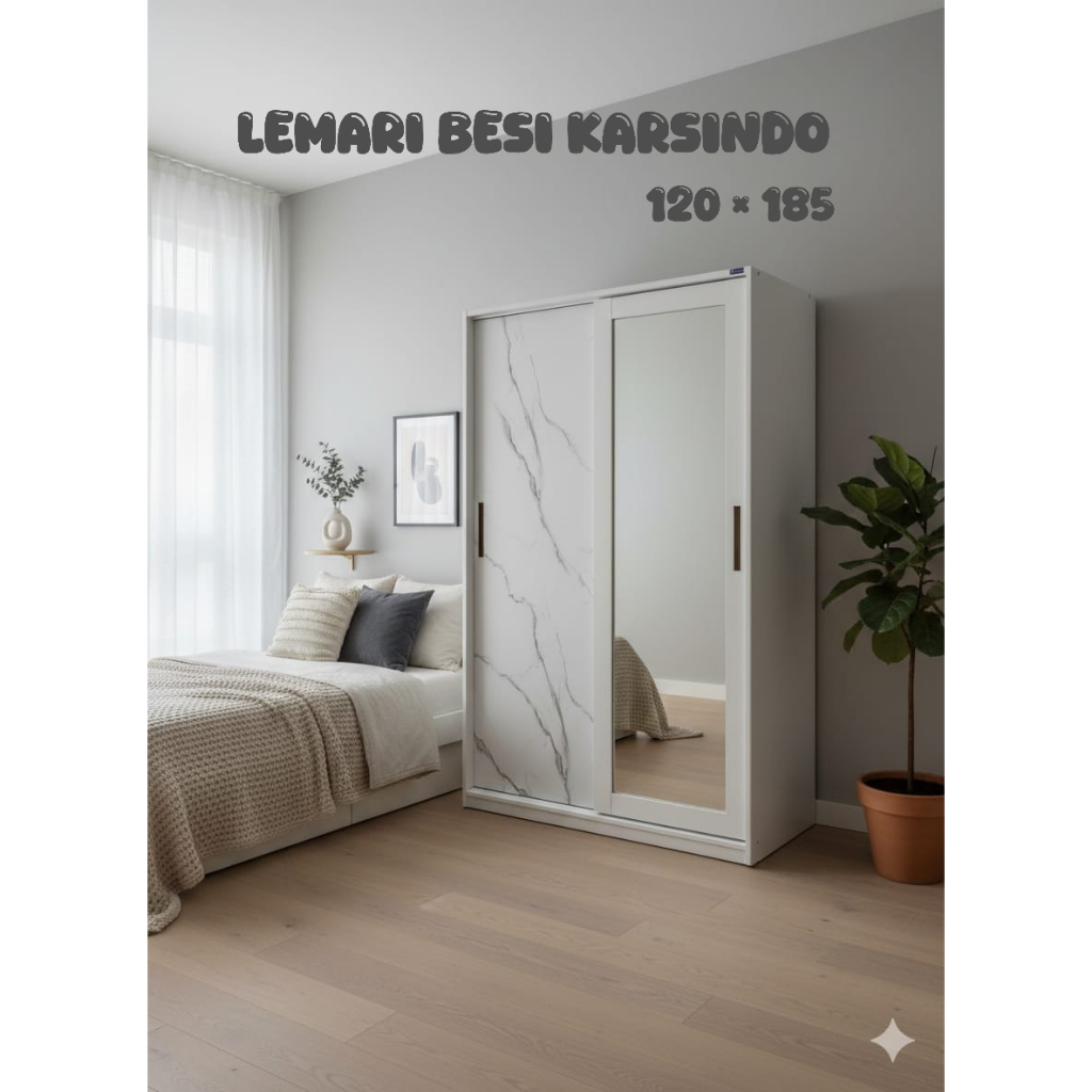 LEMARI BESI KARSINDO LEMARI PAKAIAN LEMARI BAJU PONTIANAK