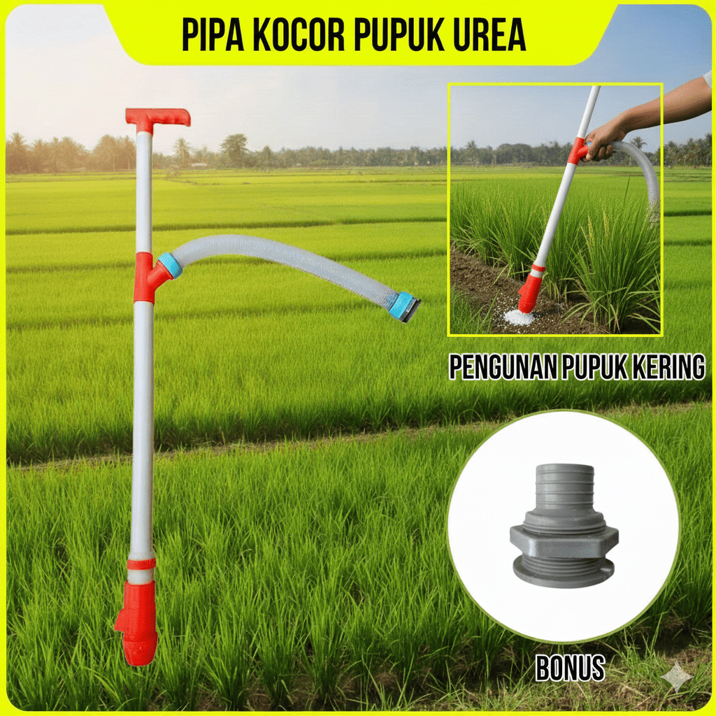 Penabur Pupuk tuas Kocor Pupuk manual Pipa Tabur Pupuk Pertanian Alat Tabur