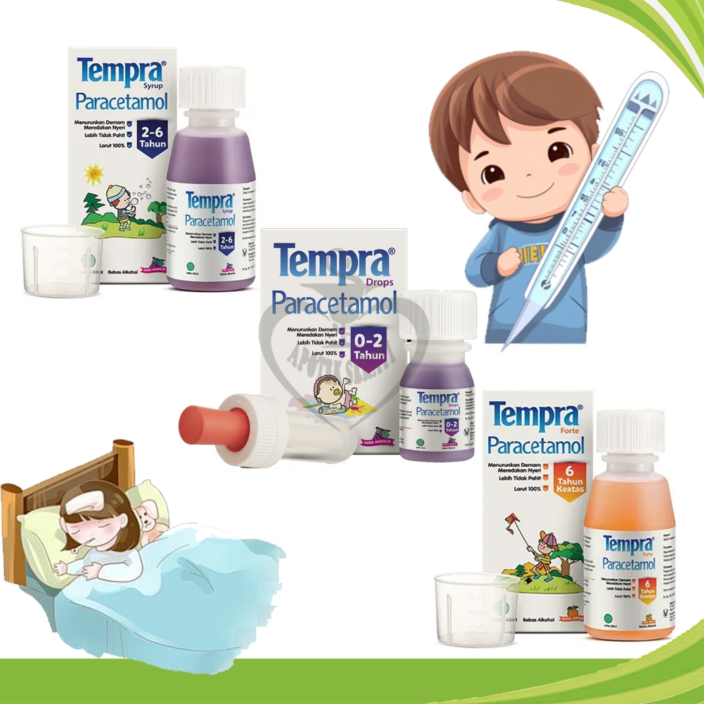Tempra Sirup Drop Penurun Demam Anak Bayi Pereda Nyeri