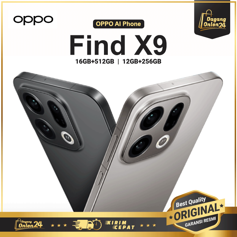 HP Oppo Find X9 16/512GB Kamera bagus Dan Ram Besar HP Gaming Handphone Android Original 100%