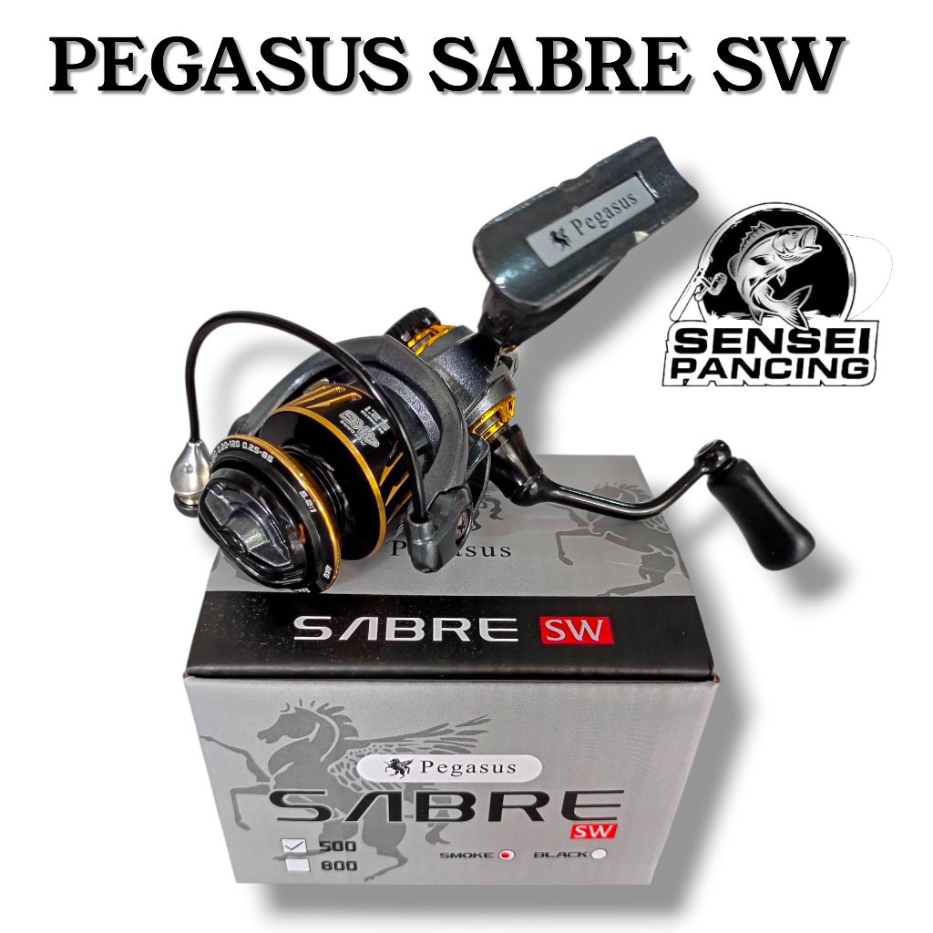 REEL PANCING PEGASUS SABRE SALT WATER SW POWER HANDLE ONE PIECE 500 800 1000 2000 3000 4000