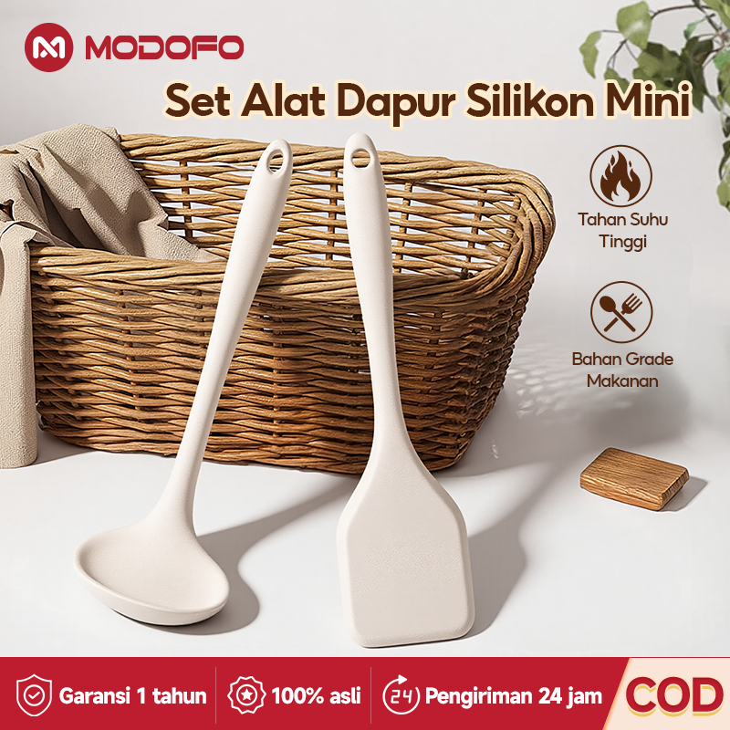 MODOFO Spatula Sutil Silikon Tahan Panas Peralatan Dapur Sutil Silikon Tahan Panas Alat Dapur Spatul