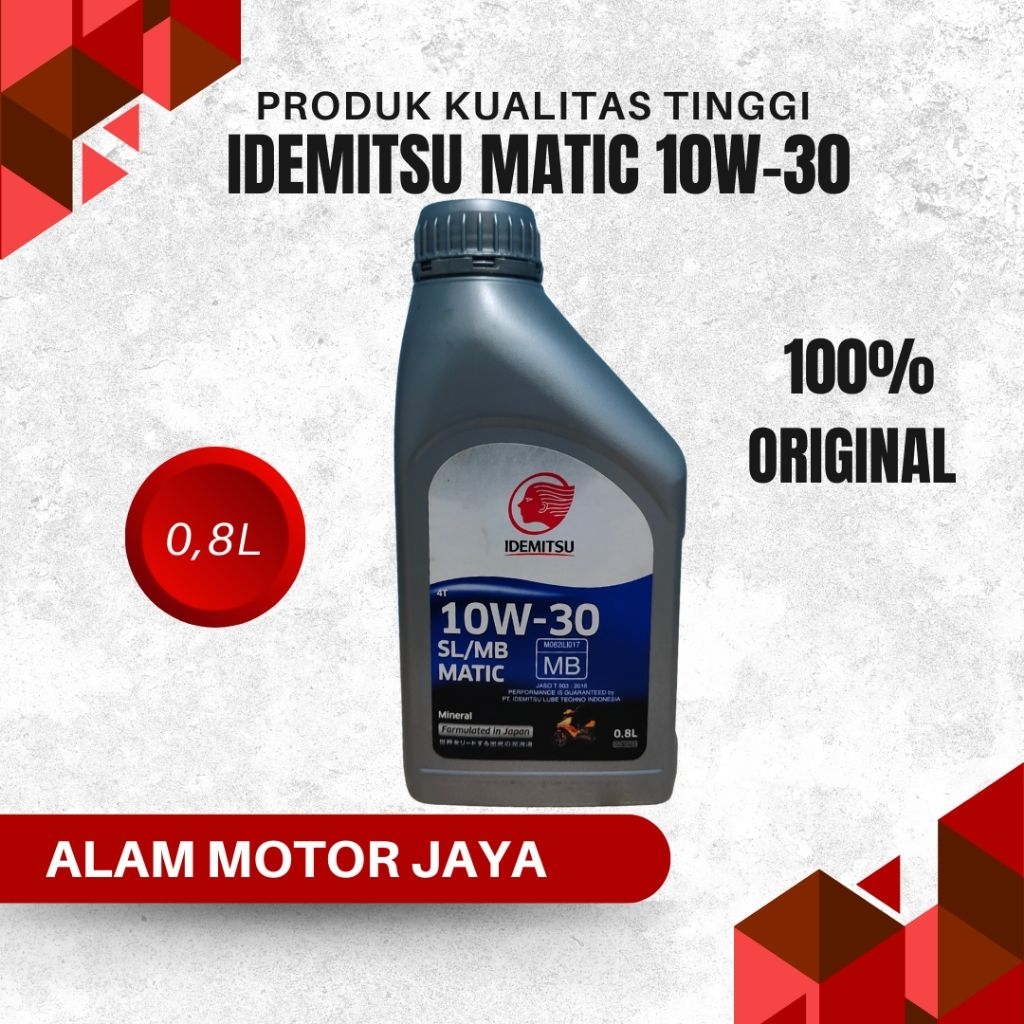 Oli idemitsu Matic 0.8 liter 10W-30  original