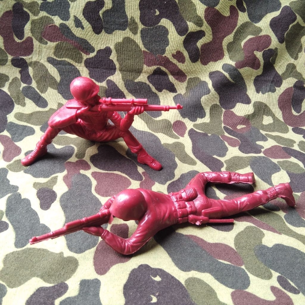 figure tentara plastik jadul figur tentara amerika ww2 patung tentara usmc marinir perang dunia 2 us