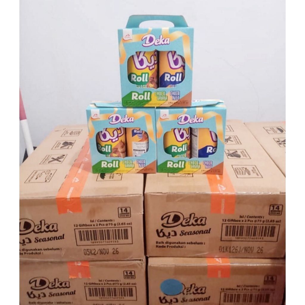 Deka wafer roll isi 2 kaleng (1 Dus)