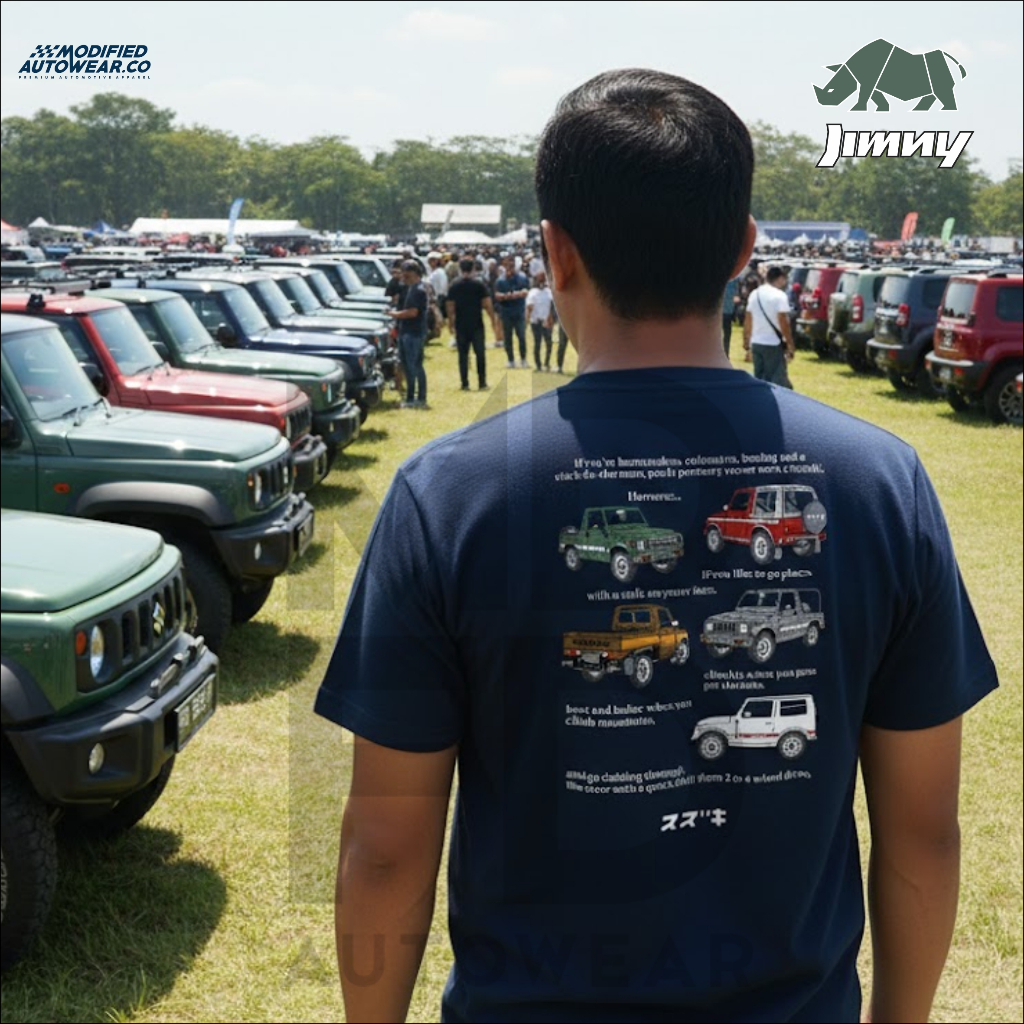 kaos suzuki jimny kaos Jimny Premium Modified Autowear Kaos Mobil Jimny Kaos Katana 100% Original Co