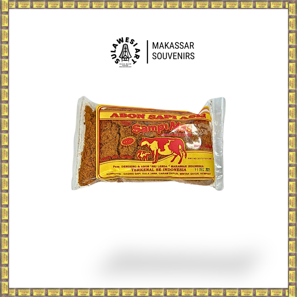 Abon Sapi Mas – 250gr – Oleh-Oleh Khas Makassar