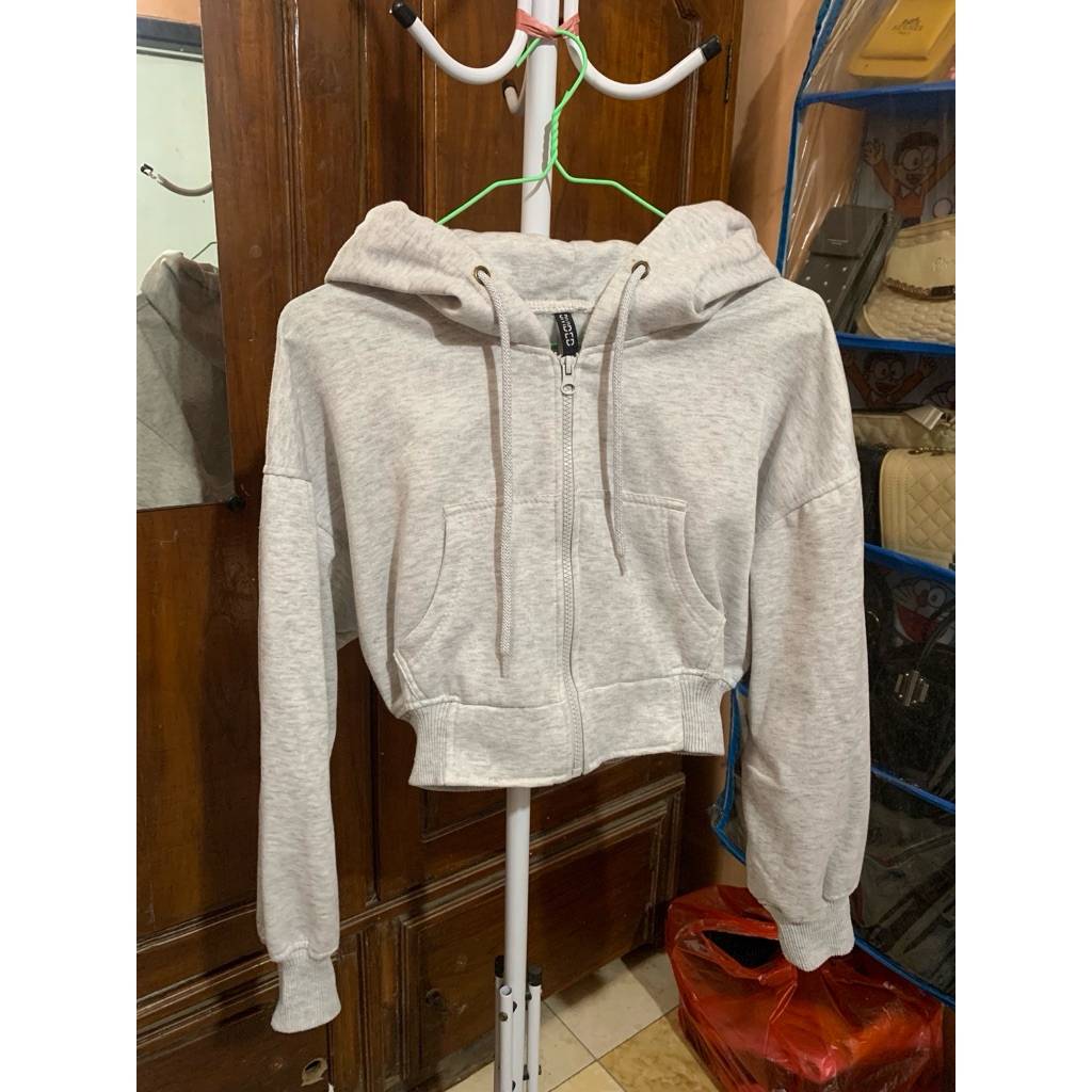 PL hodie crop zipper