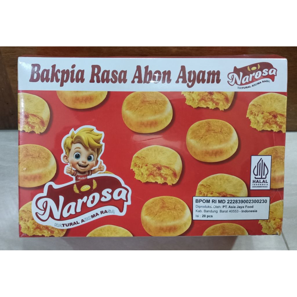 Narosa Bakpia Abon Ayam isi banyak kulit tipis